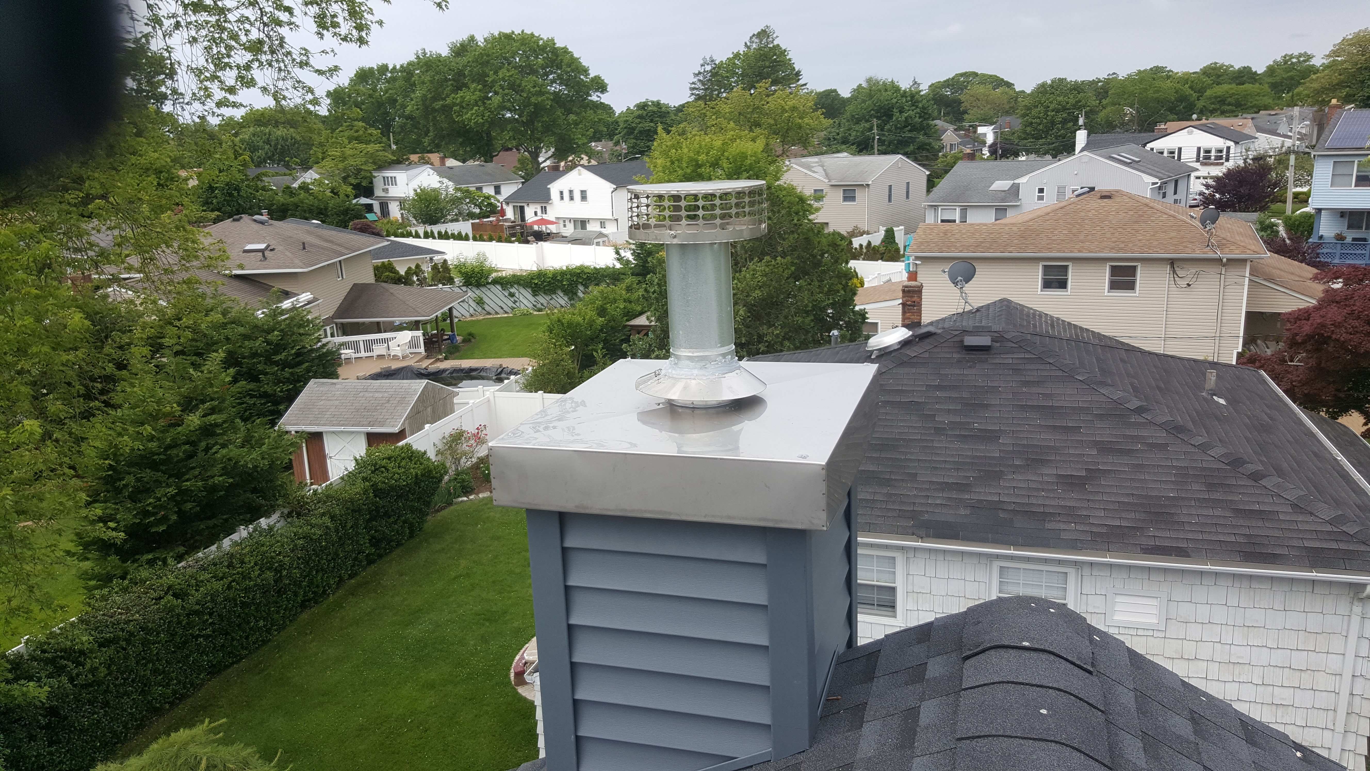 Energy-saving top sealing damper installed in Central Islip, New York